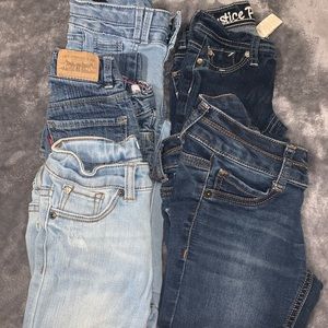 Girls size 7 lot of jeans 👖